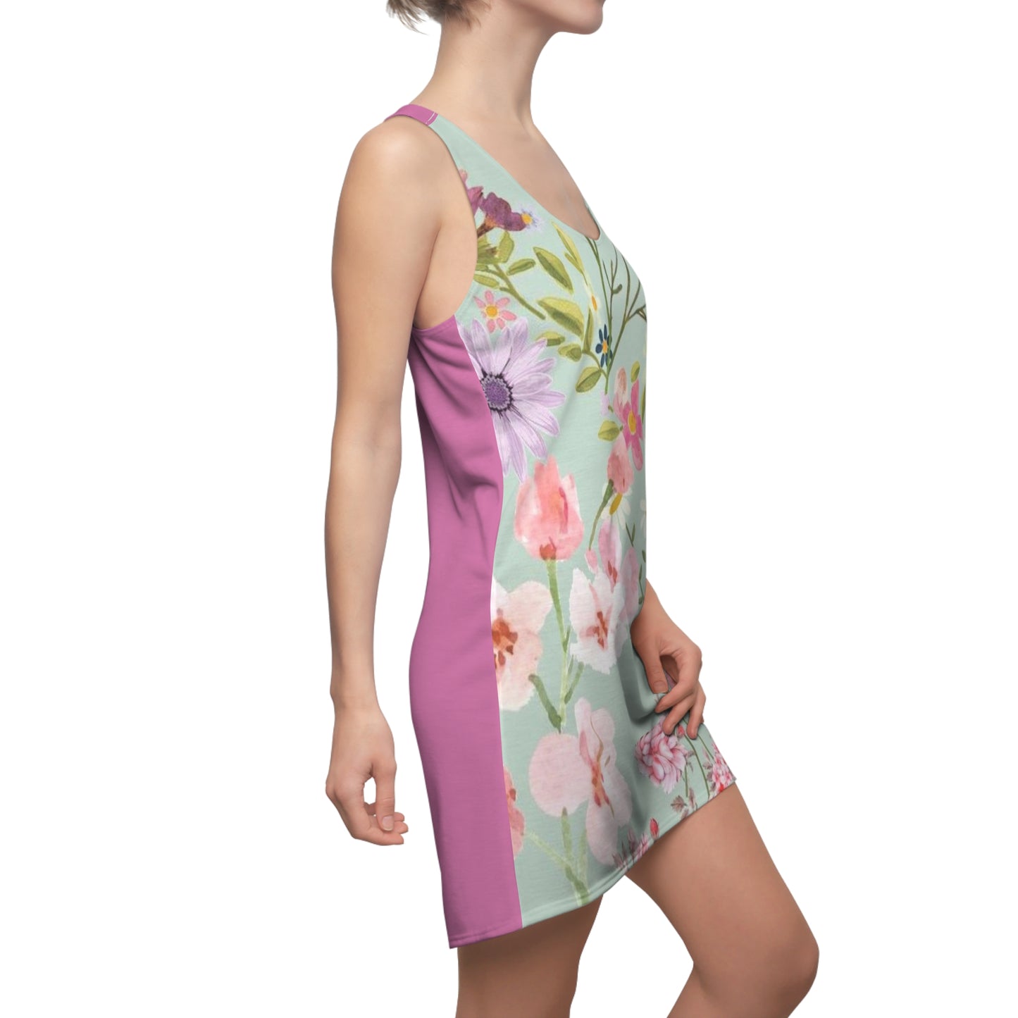 Women's Floral Cut & Sew Racerback Dress